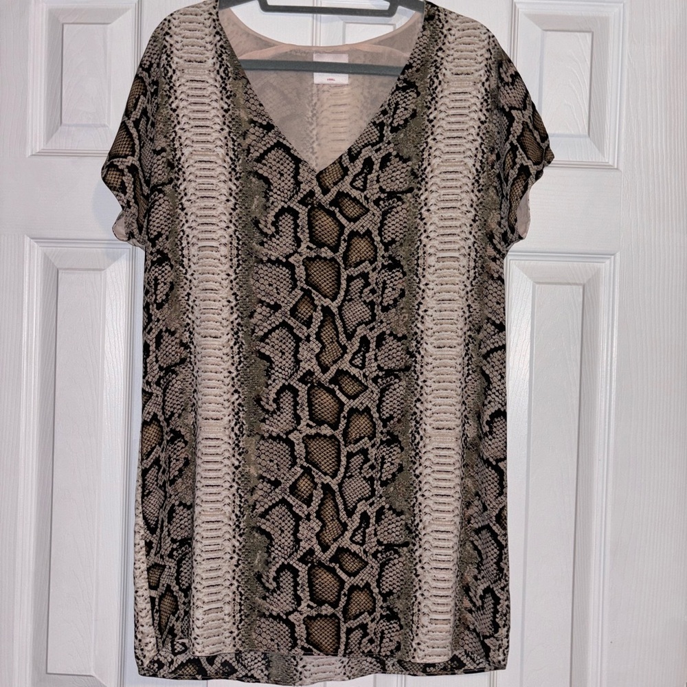 Snake-print Dress